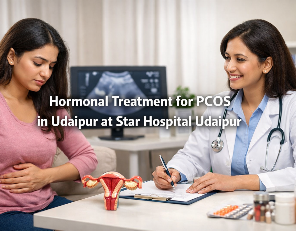 महिला हार्मोनल असंतुलन के लक्षण समझाते हुए स्त्री रोग विशेषज्ञ से परामर्श लेती हुई महिला
